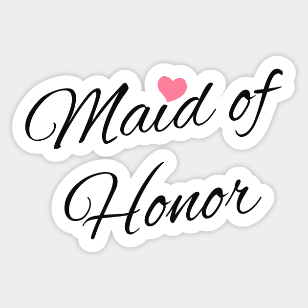 maid of honor Sticker by cocoCabot